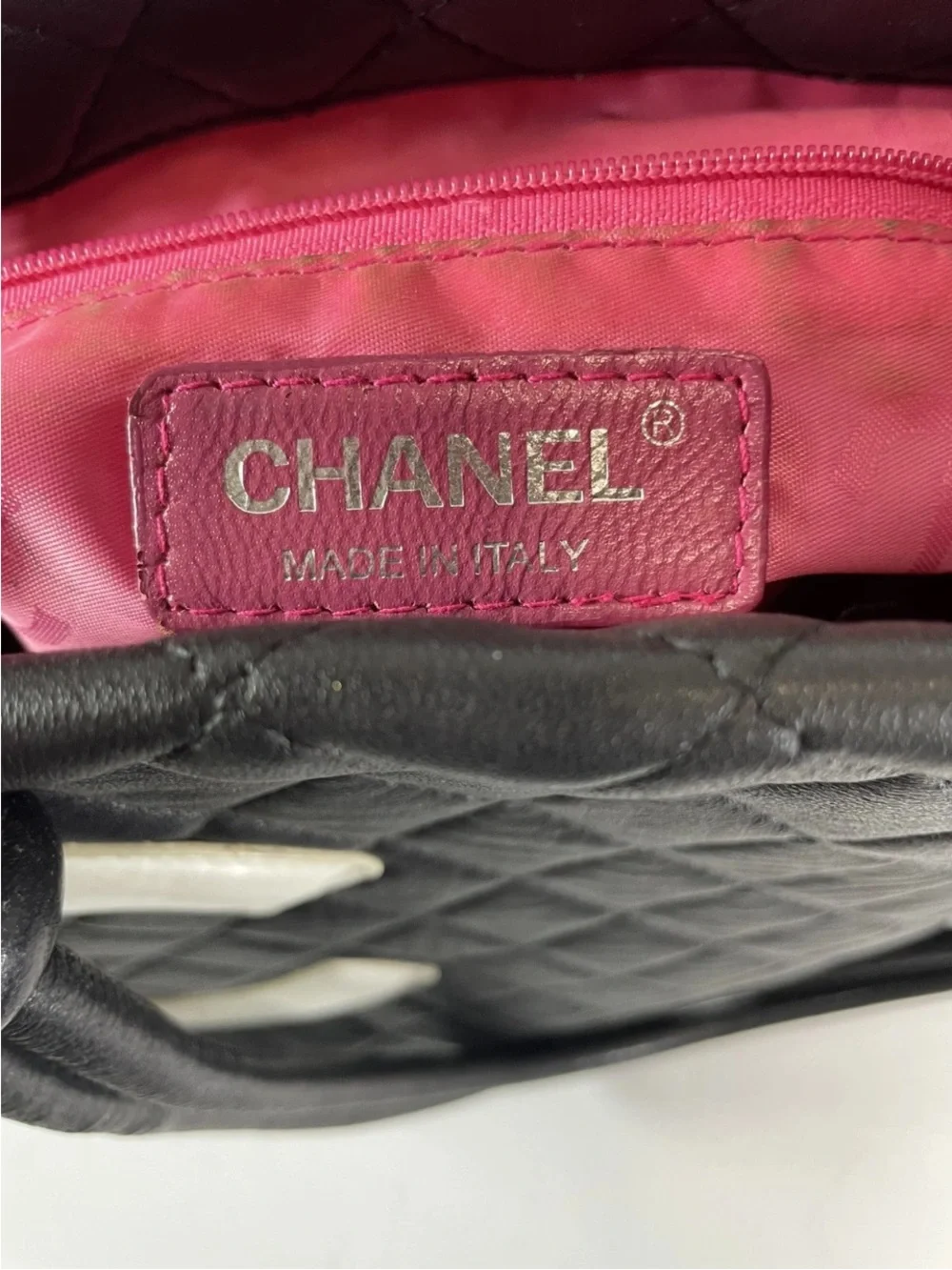 CHANEL Cambon Line Large Shoulder Lambskin Tote/Bag